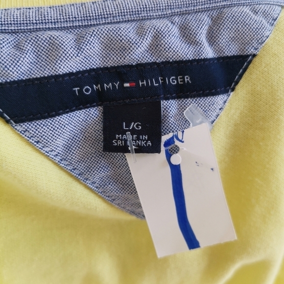 Tommy Hilfiger Yellow Polo / Golf shirt size L - Picture 5 of 9